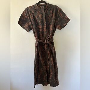 Lilla P Black and Brown Short Sleeve Dress
